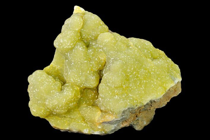 Sparkling, Botryoidal Yellow-Green Smithsonite - China #161528